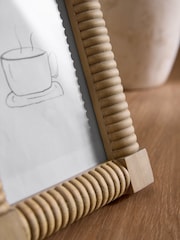 Cadre photo en bois à crêtes - Image 2 de 4