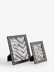 Grey Textured Global Pattern Photo Frame - Image 3 of 4