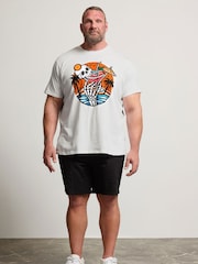 BadRhino Big & Tall Skull Cocktail 100% Cotton T-Shirt - Imagen 2 de 6