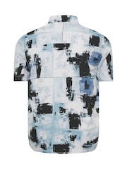 BadRhino Big & Tall Black Peached Short Sleeve Revere Collar 100% Cotton Shirt - Image 2 of 2
