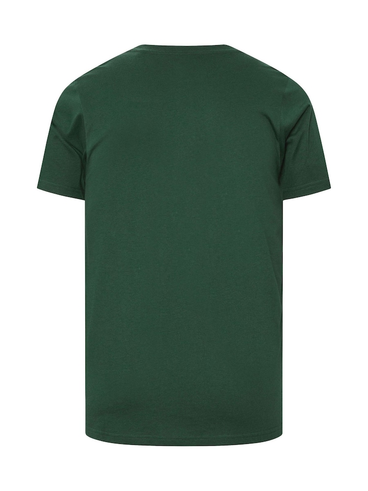 BadRhino Big & Tall Green Endless Summer Skull 100% Cotton T-Shirt - Image 6 of 6