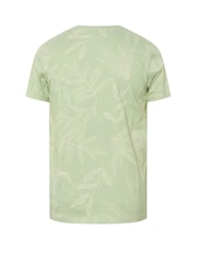 BadRhino Big & Tall Green Leaf Print 100% Cotton T-Shirt - Image 2 of 2