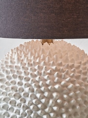 Pacific Lifestyle Cream Wrenley Ceramic Sea Urchin Table Lamp - Image 2 of 5
