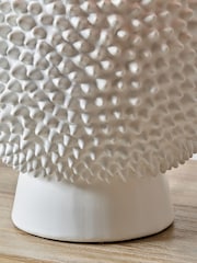 Pacific Lifestyle Cream Wrenley Ceramic Sea Urchin Table Lamp - Image 3 of 5