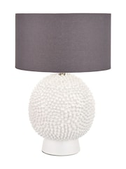 Pacific Lifestyle Cream Wrenley Ceramic Sea Urchin Table Lamp - Image 4 of 5
