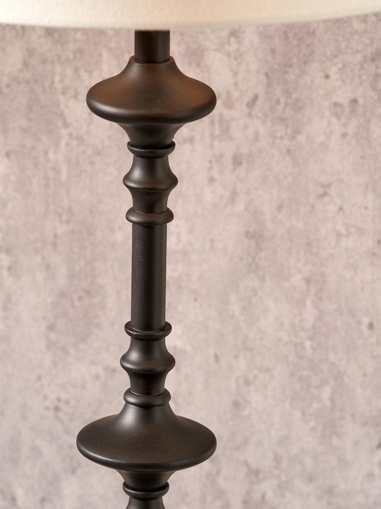 Pacific Lifestyle Black Emilio Candlestick Table Lamp - Image 2 of 5