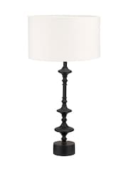 Pacific Lifestyle Black Emilio Candlestick Table Lamp - Image 4 of 5
