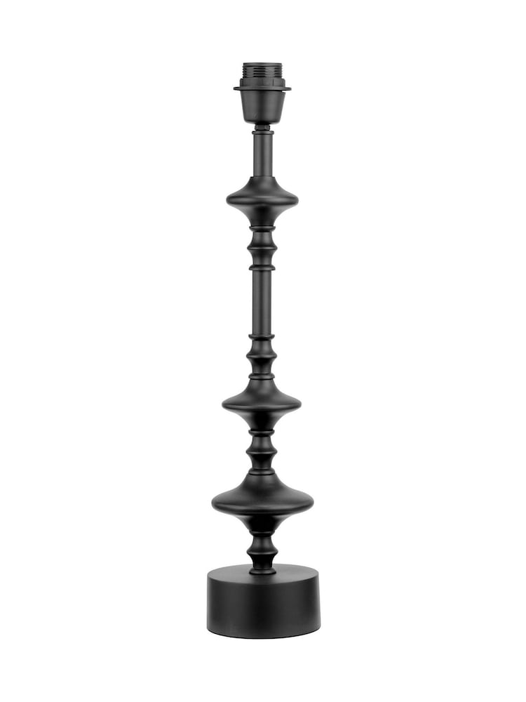 Pacific Lifestyle Black Emilio Candlestick Table Lamp - Image 5 of 5