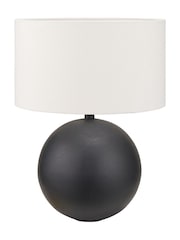 Pacific Lifestyle Black Benio Metal Spherical Table Lamp - Image 4 of 5