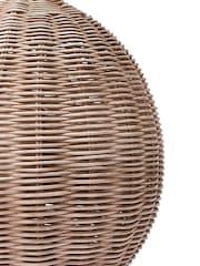 Pacific Lifestyle Natural Raffles Large Rattan Cream Wash Table Lamp - Image 2 of 3
