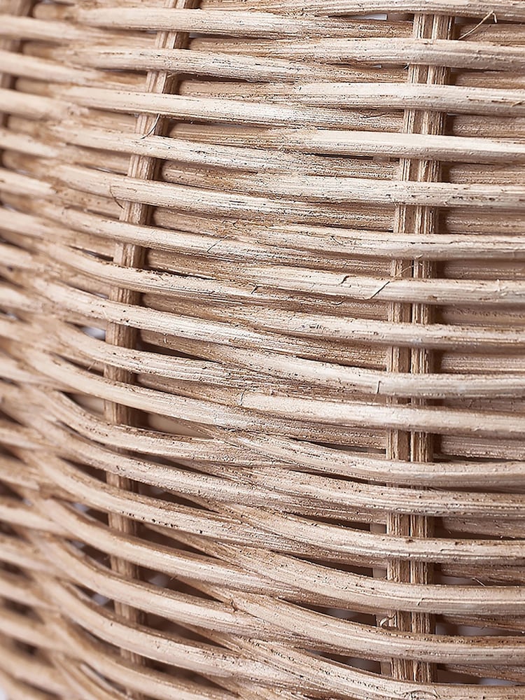 Pacific Lifestyle Natural Raffles Large Rattan Cream Wash Table Lamp - Image 3 of 3