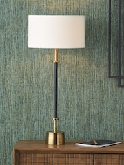 Pacific Lifestyle Black Antoine Croc Metal Table Lamp - Image 1 of 5