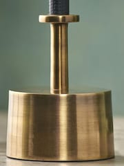 Pacific Lifestyle Black Antoine Croc Metal Table Lamp - Image 3 of 5