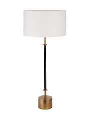 Pacific Lifestyle Black Antoine Croc Metal Table Lamp - Image 4 of 5
