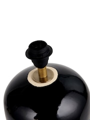 Pacific Lifestyle Black Lotta Stoneware Table Lamp - Image 5 of 5