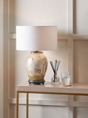 Pacific Lifestyle Natural Deer Glass Table Lamp - Image 1 of 5