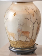Pacific Lifestyle Natural Deer Glass Table Lamp - Image 2 of 5