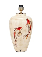 Pacific Lifestyle Natural Emerayn Koi Ceramic Table Lamp - Image 5 of 5