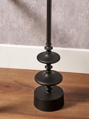 Pacific Lifestyle Black Emilio Candlestick Floor Lamp - Image 3 of 5