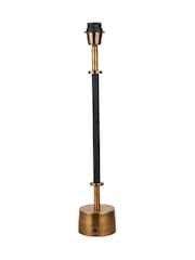 Pacific Lifestyle Black Antoine Croc Tall Metal Table Lamp - Image 5 of 5