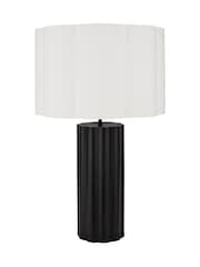 Pacific Lifestyle Black Petula Metal Scallop Table Lamp - Image 4 of 5