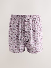 Blue/Green Floral Kew Gardens Woven Boxers - Image 2 of 8