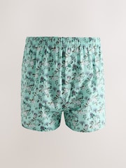 Blue/Green Floral Kew Gardens Woven Boxers - Image 3 of 8