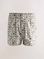 Blue/Green Floral Kew Gardens Woven Boxers - Image 4 of 8