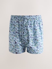 Blue/Green Floral Kew Gardens Woven Boxers - Image 5 of 8