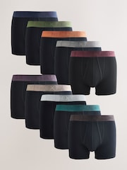 Red/ Orange/ Green Rich Waistband A-Front Boxers 10 Pack - Image 1 of 14