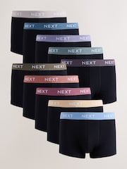 Կապույտ/կանաչ/դեղին գոտկատեղ - Բամբակյա հարուստ խառնուրդով հիփսթերս բոքսերներ - Պատկեր 1 14-ից