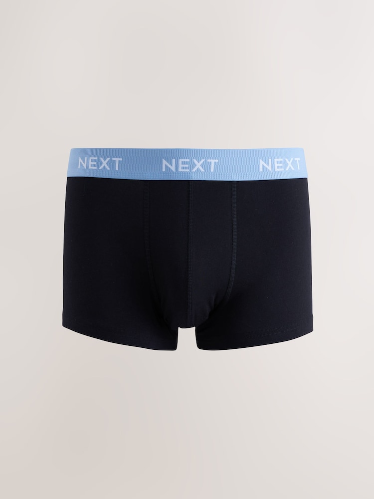 Blue/Green/Yellow Waistband 10 pack Cotton Rich Blend Hipsters Boxers - Image 2 of 14 Blue/Green/Yellow Waistband 10 pack Cotton Rich Blend Hipsters Boxers - Image 2 of 14