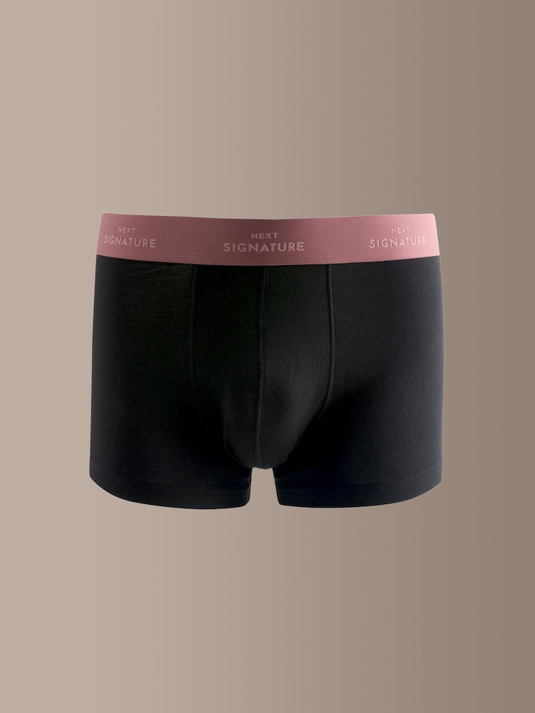 Black Modal Rich Waistbands Motionflex Signature Hipster Boxers - Image 2 of 8 Black Modal Rich Waistbands Motionflex Signature Hipster Boxers - Image 2 of 8