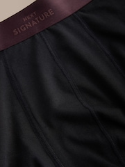 Black Modal Rich Waistbands Motionflex Signature Hipster Boxers - Image 8 of 8