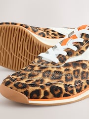Leopard Forever Comfort Panel Detail Lace-Up Trainers - Image 9 of 9