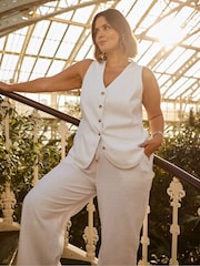 Live Unlimited White Curve Waistcoat - Image 1 of 4