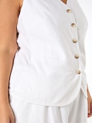 Live Unlimited White Curve Waistcoat - Image 4 of 4