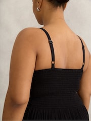 Live Unlimited Black Curve Crinkled Crochet Dress - Image 5 of 7