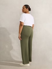 Зеленый - Live Unlimited Curve Lightweight Supersoft Straight Leg Trousers - Image 2 of 3