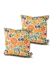 Extreme Lounging 2 Pack White B Cushions Outdoor Flower Power - Image 1 of 1