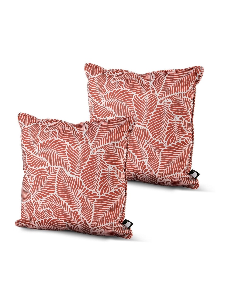 Extreme Lounging 2 Pack Red B Cushions Outdoor Oasis Leaf Marsala - Image 1 of 1