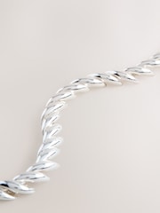 لون فضي - Smooth Chain Bracelet - صورة 4 من 5