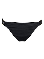 Pour Moi Black Brief Hawaii Super Belted Tummy Control Briefs - Image 3 of 4
