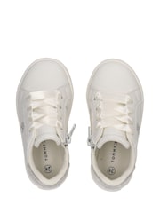 Tommy Hilfiger White Side Zip Low Cut Velcro Trainers - Image 3 of 5