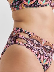 Simply Be Pink Knot Detail Bikini Set - Image 4 of 4