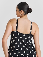 Simply Be Black Magisculpt Blouson Tankini Top - Image 2 of 4