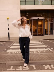 Anthology by JD Williams White Crochet Lace Detail Blouse - Image 4 of 7