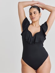 Simply Be Magisculpt Contour Me V Wire Bardot Swimsuit - Imagen 4 de 4