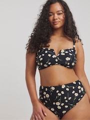 Simply Be Black Magisculpt High Leg Bikini Briefs 2 Pack - Image 2 of 5