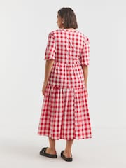 Simply Be Gingham Button Through Midi Dress - Imagen 2 de 4